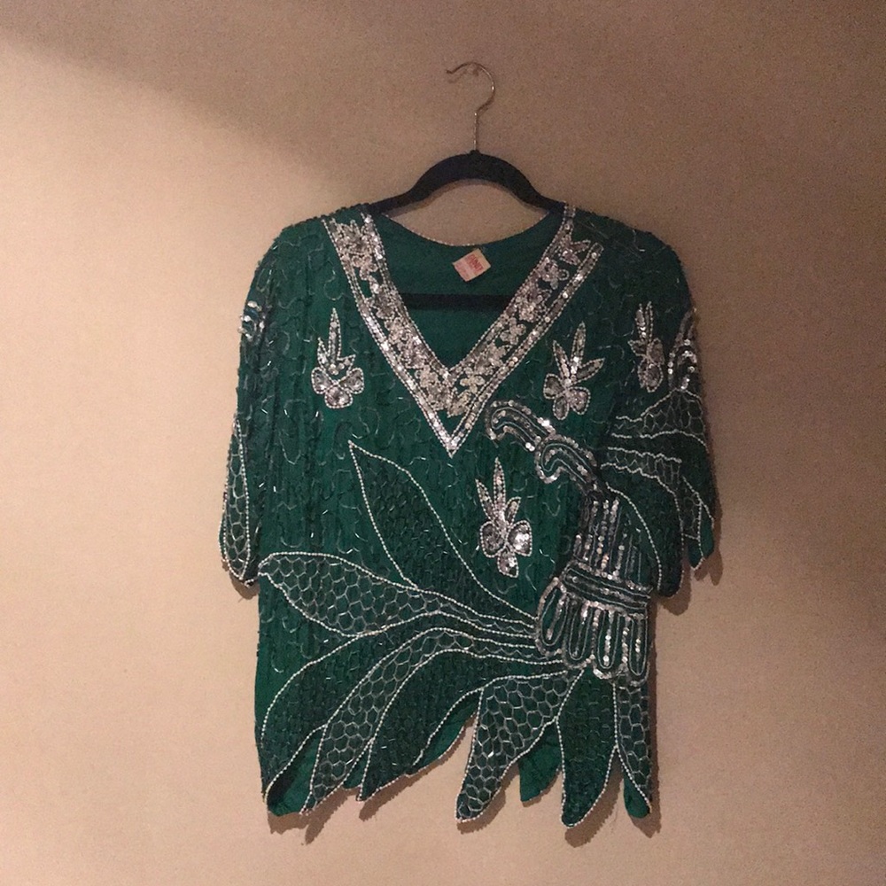 Vintage Sequin Blouse